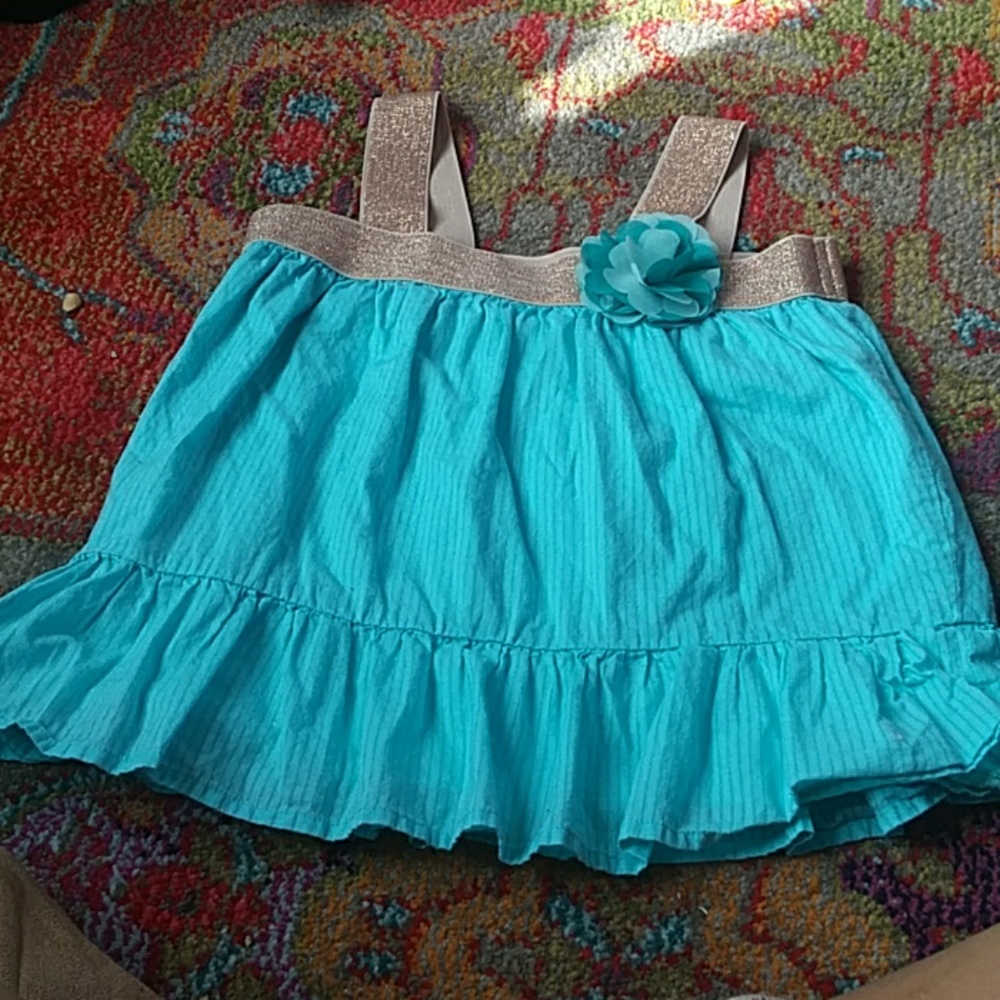 Gymboree teal & gold tank top  never worn